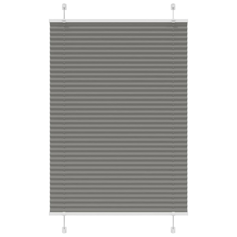 vidaXL Πλισέ περσίδα Ανθρακί 85x150 cm Πλάτος υφάσματος 84,4 cm