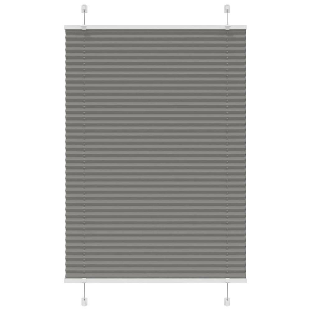 vidaXL Πλισέ περσίδα Ανθρακί 90x150 cm Πλάτος υφάσματος 89,4 cm