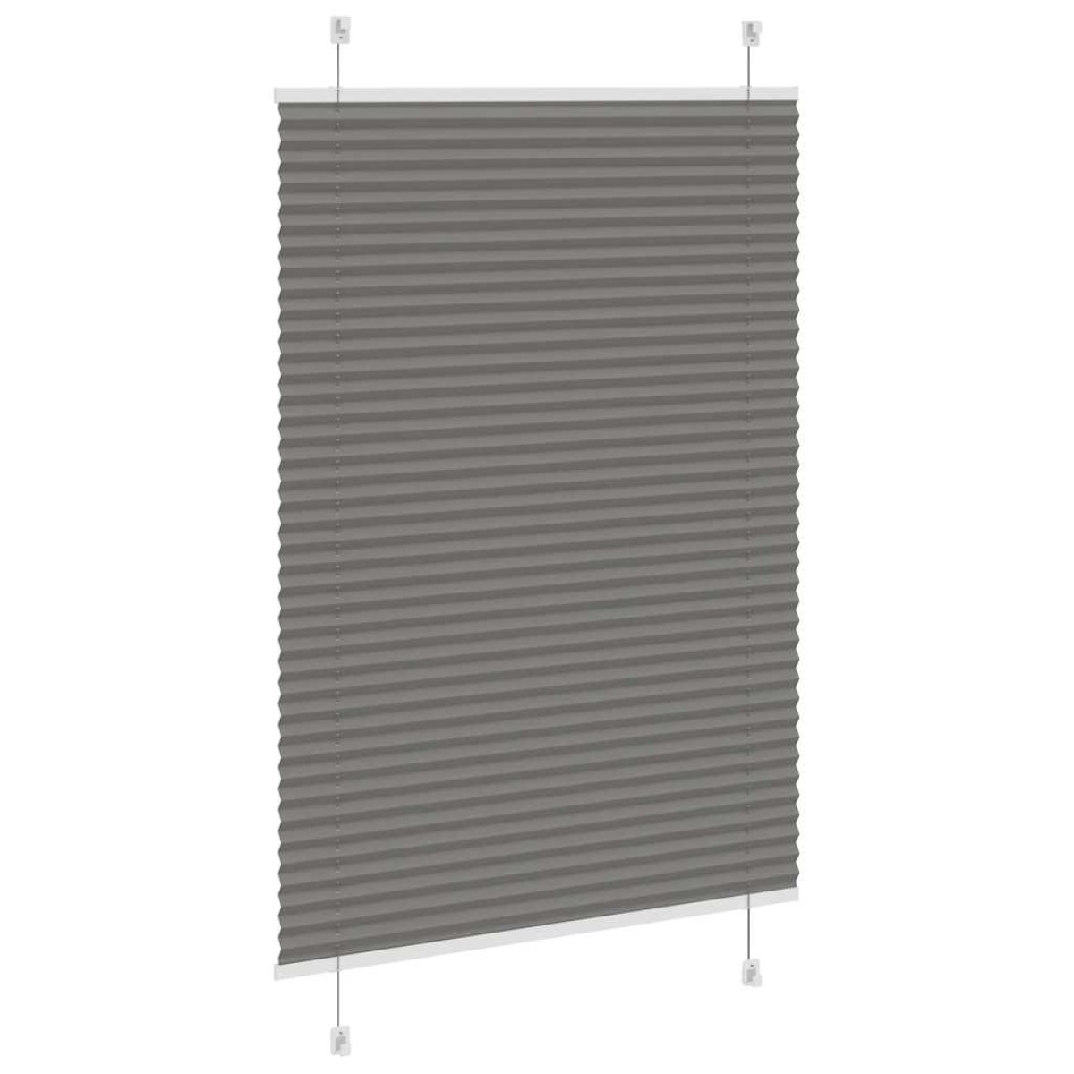 vidaXL Πλισέ περσίδα Ανθρακί 90x150 cm Πλάτος υφάσματος 89,4 cm