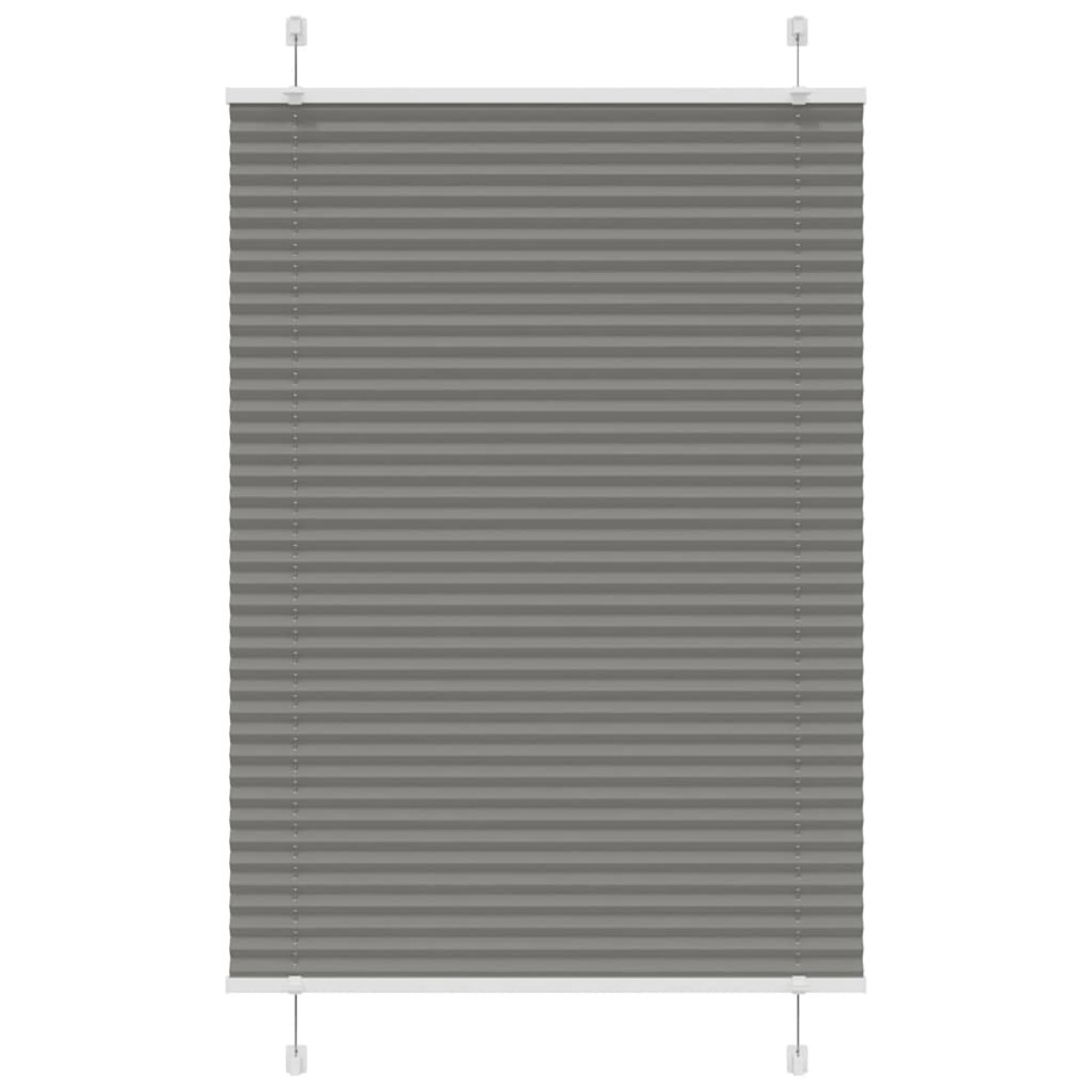 vidaXL Πλισέ περσίδα Ανθρακί 95x150 cm Πλάτος υφάσματος 94,4 cm