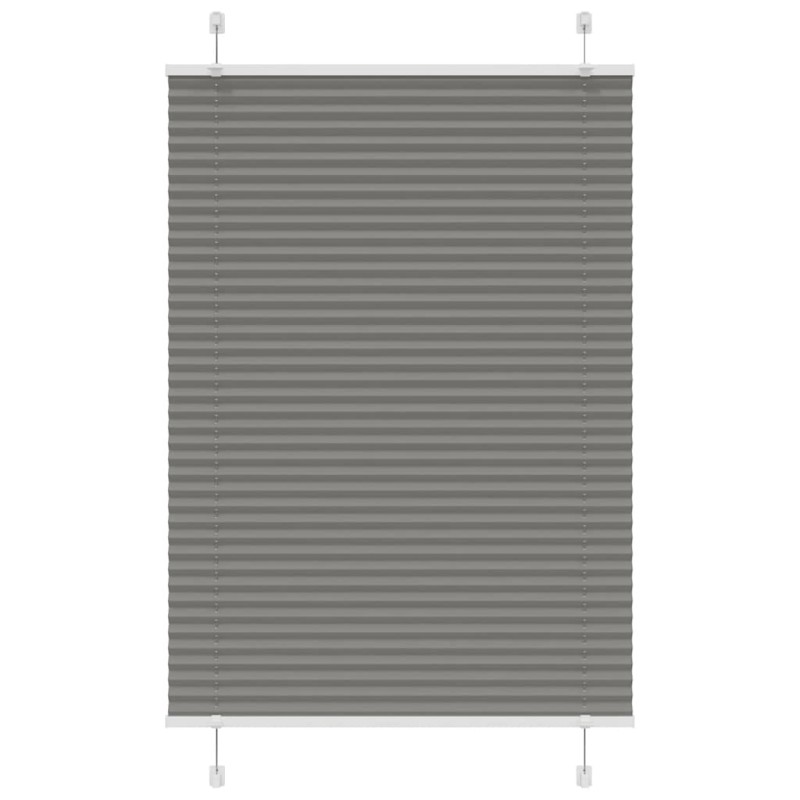 vidaXL Πλισέ περσίδα Ανθρακί 95x150 cm Πλάτος υφάσματος 94,4 cm