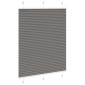 vidaXL Πλισέ περσίδα Ανθρακί 105x150 cm Πλάτος υφάσματος 104,4 cm
