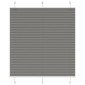 vidaXL Πλισέ περσίδα Ανθρακί 115x150 cm Πλάτος υφάσματος 114,4 cm