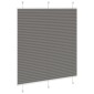 vidaXL Πλισέ περσίδα Ανθρακί 120x150 cm Πλάτος υφάσματος 119,4 cm