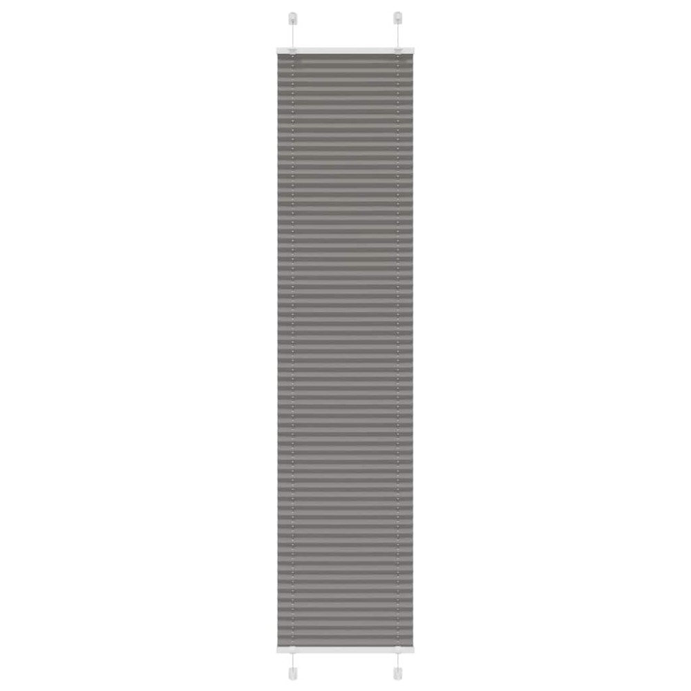 vidaXL Πλισέ περσίδα Ανθρακί 40x200 cm Πλάτος υφάσματος 39,4 cm