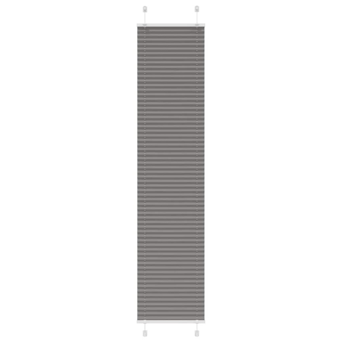 vidaXL Πλισέ περσίδα Ανθρακί 45x200 cm Πλάτος υφάσματος 44,4 cm