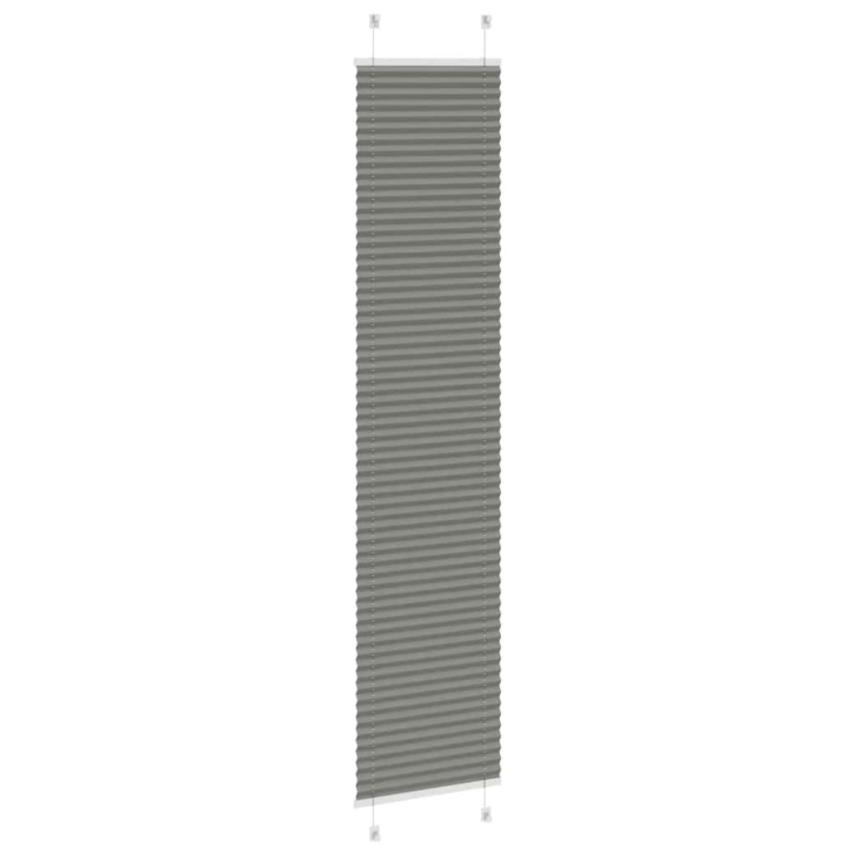 vidaXL Πλισέ περσίδα Ανθρακί 45x200 cm Πλάτος υφάσματος 44,4 cm