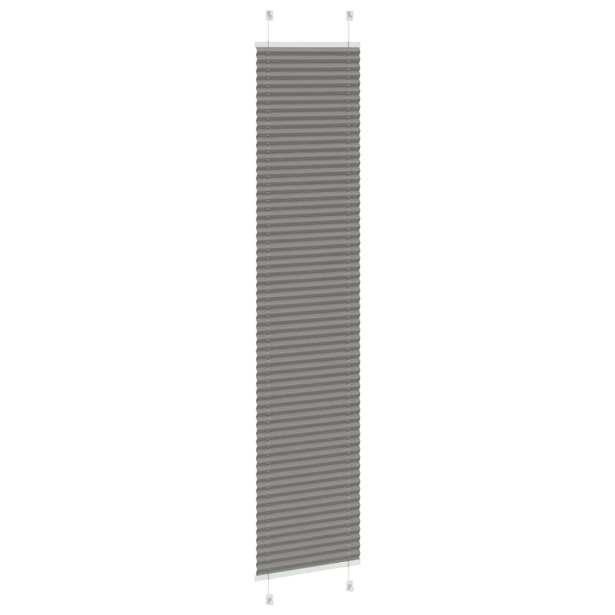vidaXL Πλισέ περσίδα Ανθρακί 50x200 cm Πλάτος υφάσματος 49,4 cm