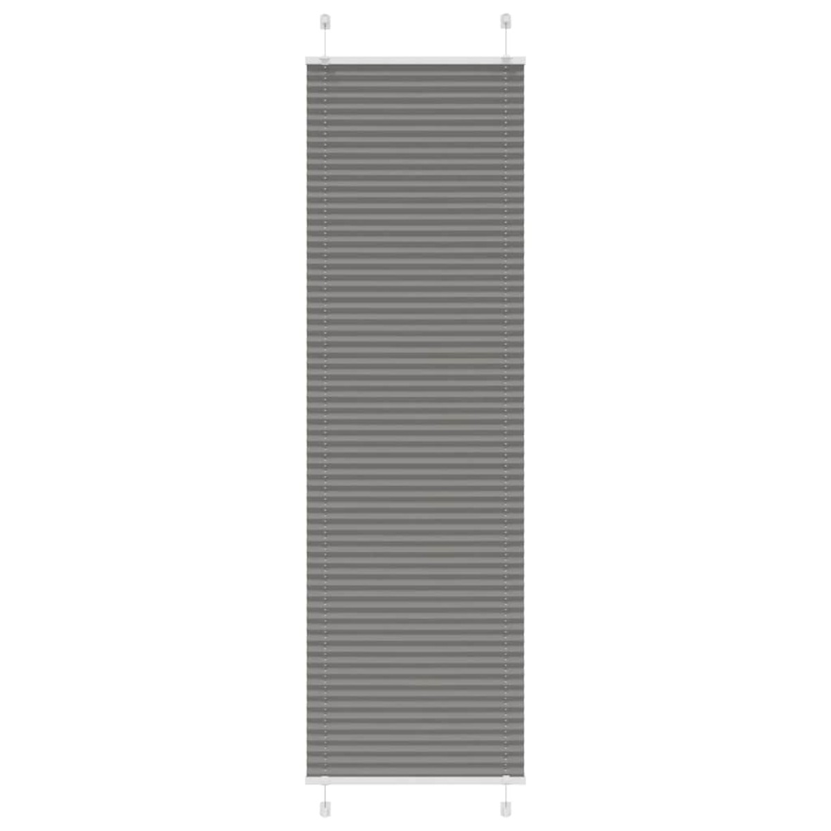 vidaXL Πλισέ περσίδα Ανθρακί 55x200 cm Πλάτος υφάσματος 54,4 cm