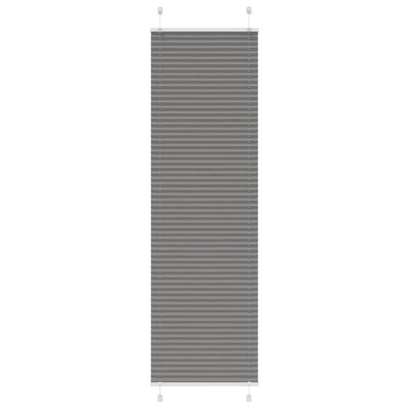 vidaXL Πλισέ περσίδα Ανθρακί 55x200 cm Πλάτος υφάσματος 54,4 cm