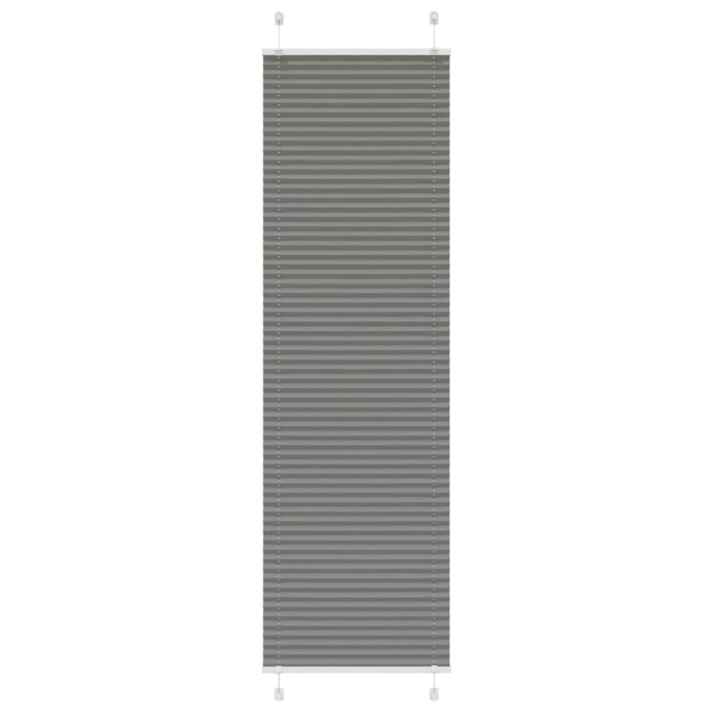 vidaXL Πλισέ περσίδα Ανθρακί 60x200 cm Πλάτος υφάσματος 59,4 cm