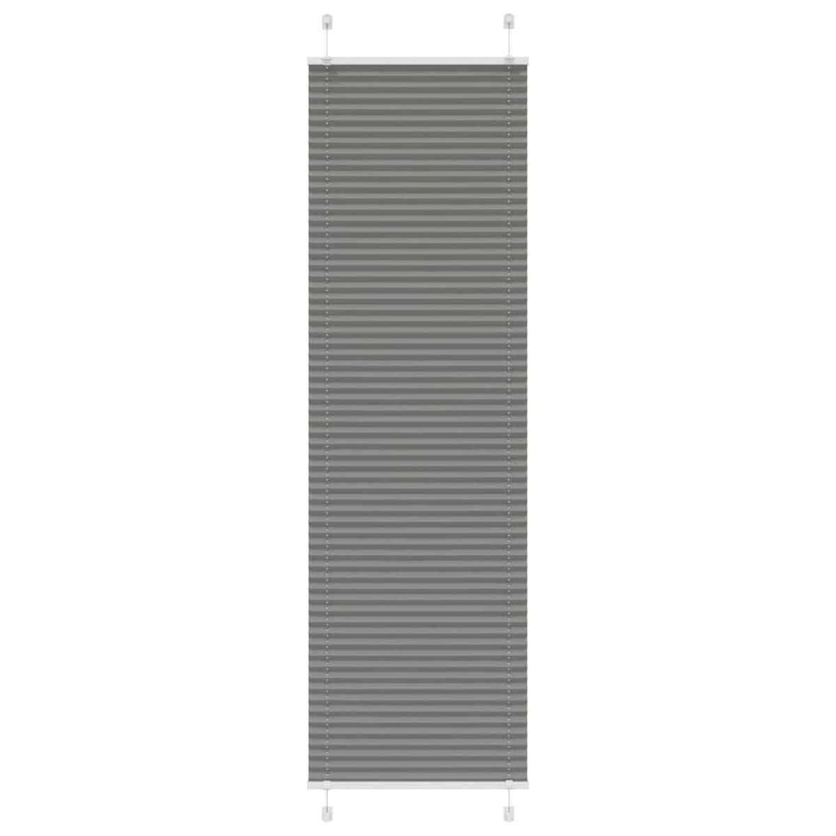 vidaXL Πλισέ περσίδα Ανθρακί 60x200 cm Πλάτος υφάσματος 59,4 cm