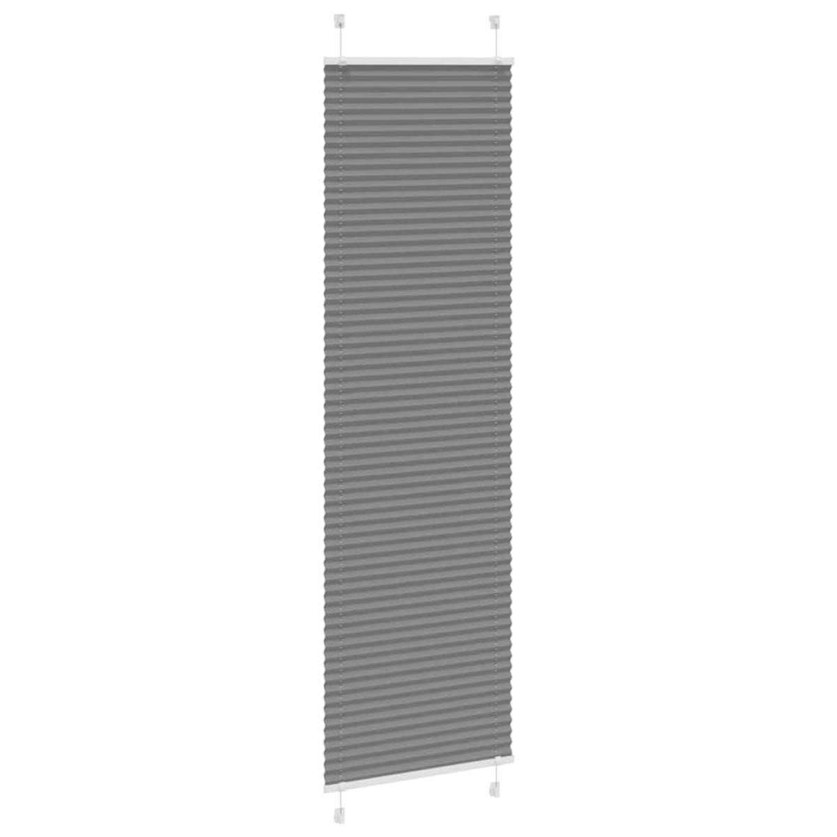 vidaXL Πλισέ περσίδα Ανθρακί 60x200 cm Πλάτος υφάσματος 59,4 cm