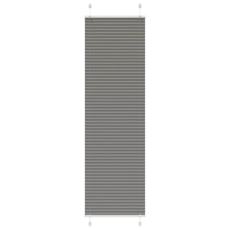 vidaXL Πλισέ περσίδα Ανθρακί 60x200 cm Πλάτος υφάσματος 59,4 cm
