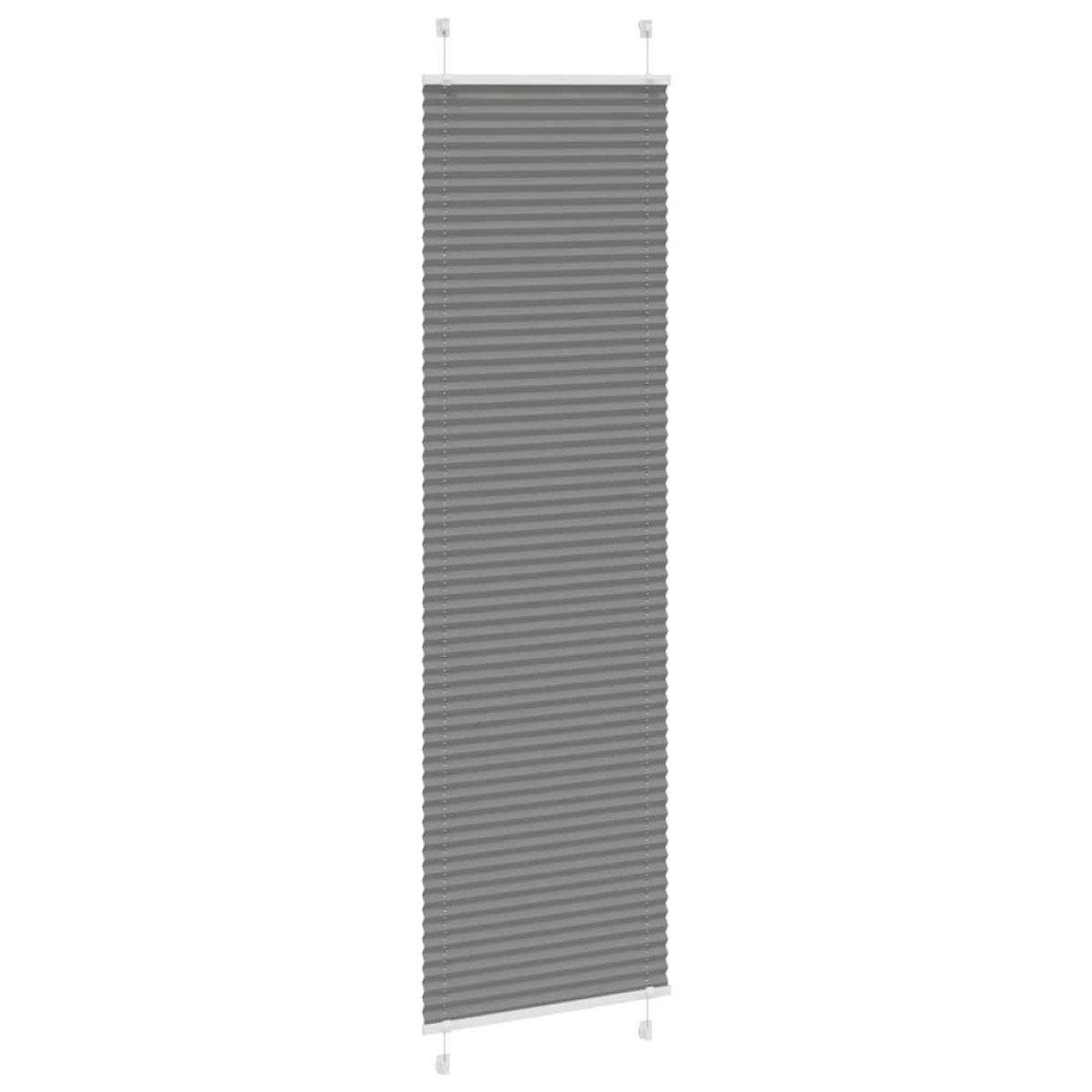vidaXL Πλισέ περσίδα Ανθρακί 65x200 cm Πλάτος υφάσματος 64,4 cm