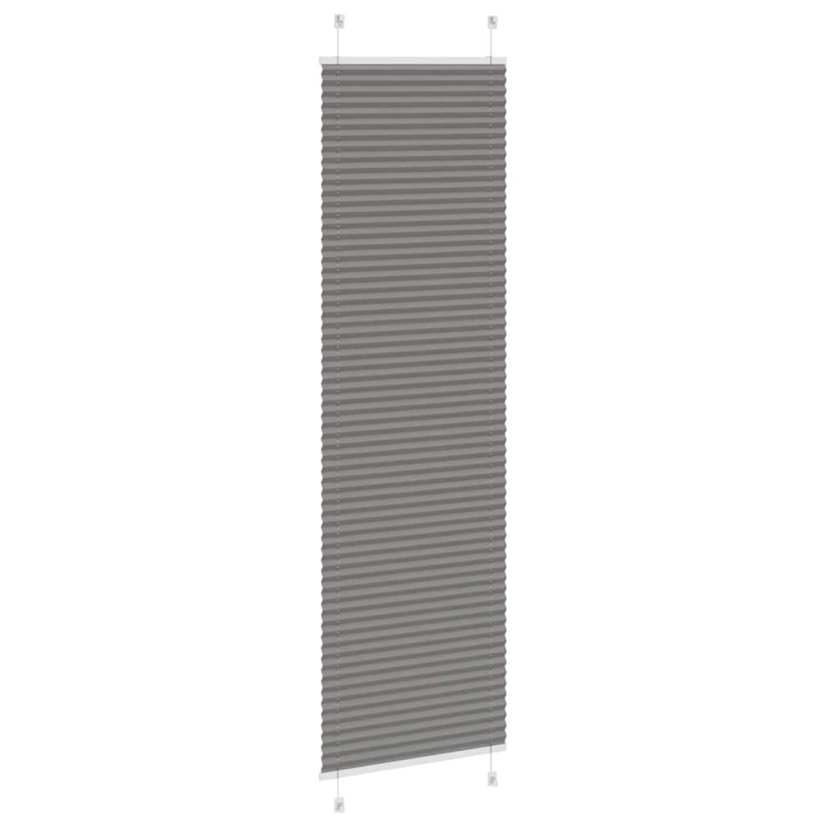 vidaXL Πλισέ περσίδα Ανθρακί 65x200 cm Πλάτος υφάσματος 64,4 cm