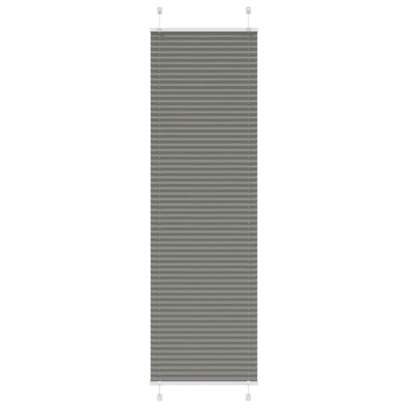 vidaXL Πλισέ περσίδα Ανθρακί 65x200 cm Πλάτος υφάσματος 64,4 cm