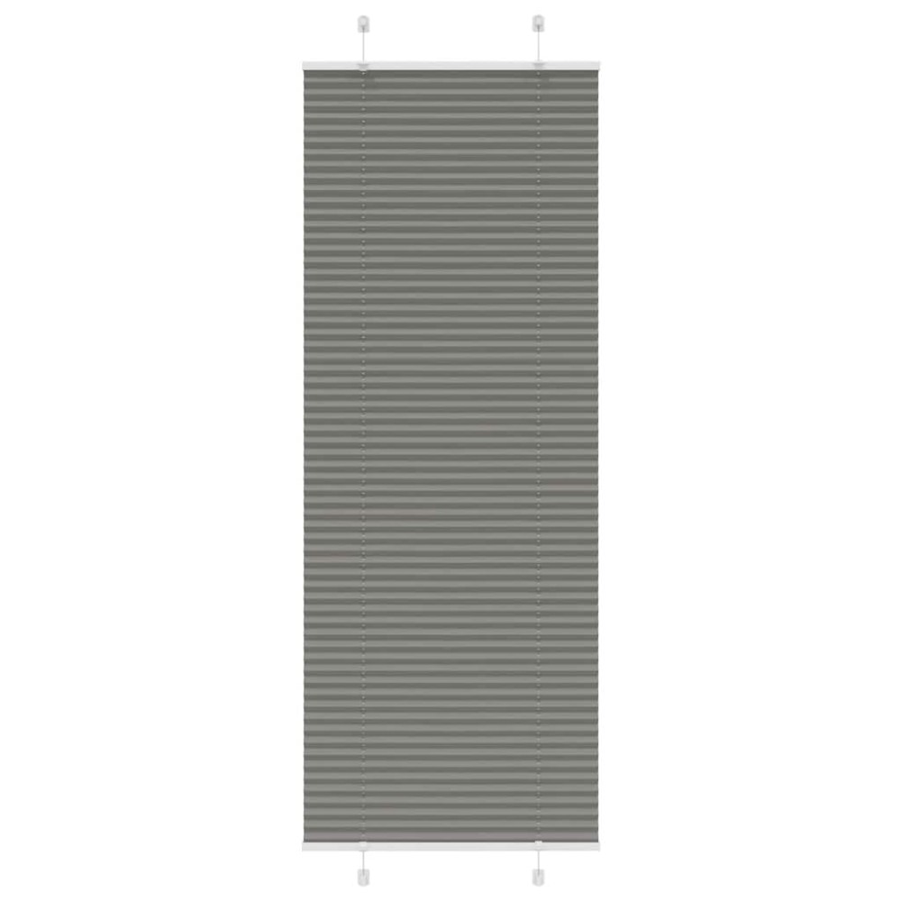 vidaXL Πλισέ περσίδα Ανθρακί 80x200 cm Πλάτος υφάσματος 79,4 cm