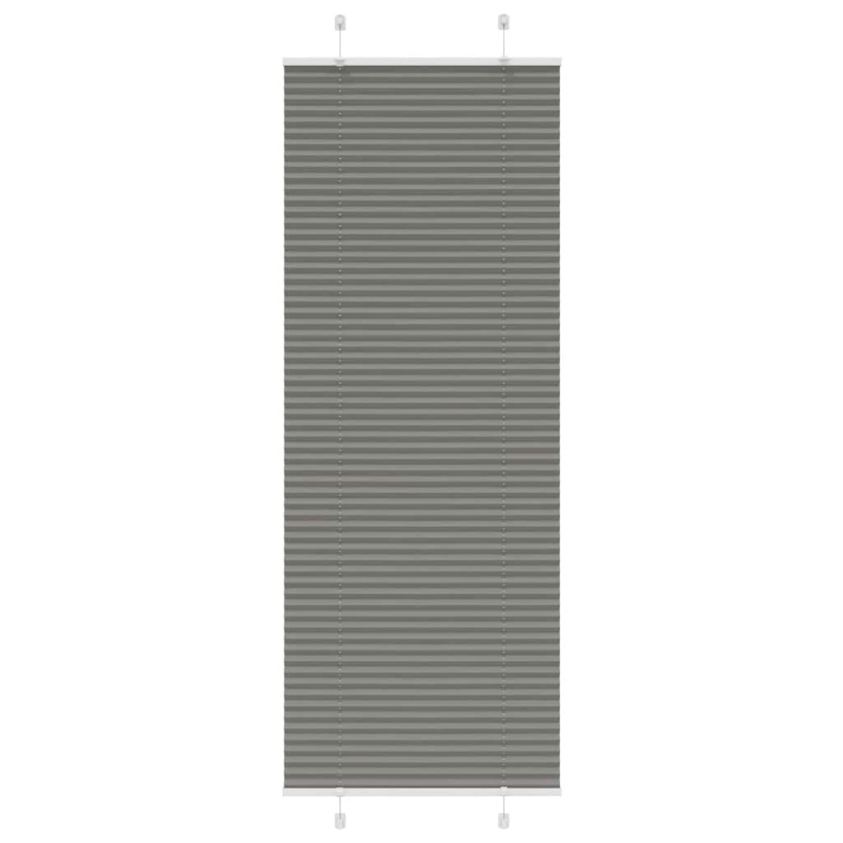 vidaXL Πλισέ περσίδα Ανθρακί 80x200 cm Πλάτος υφάσματος 79,4 cm