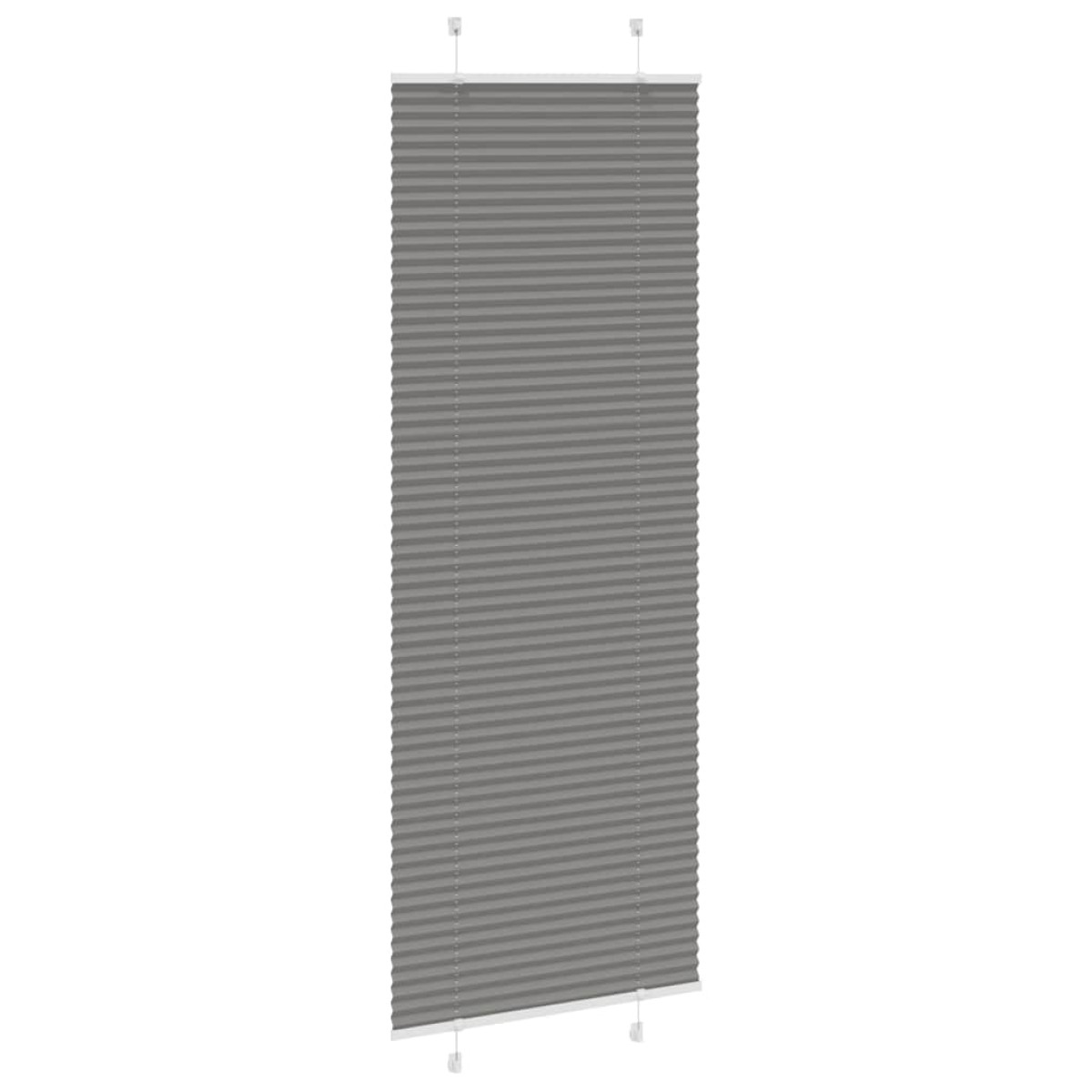 vidaXL Πλισέ περσίδα Ανθρακί 80x200 cm Πλάτος υφάσματος 79,4 cm