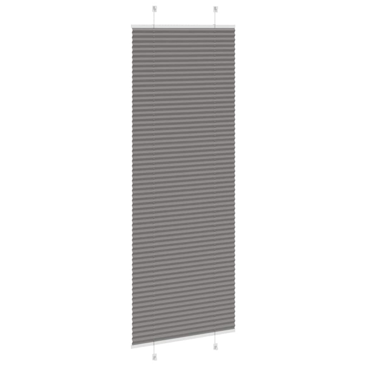 vidaXL Πλισέ περσίδα Ανθρακί 80x200 cm Πλάτος υφάσματος 79,4 cm