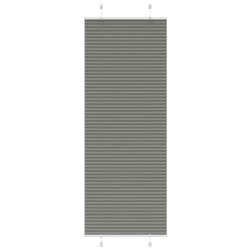 vidaXL Πλισέ περσίδα Ανθρακί 80x200 cm Πλάτος υφάσματος 79,4 cm