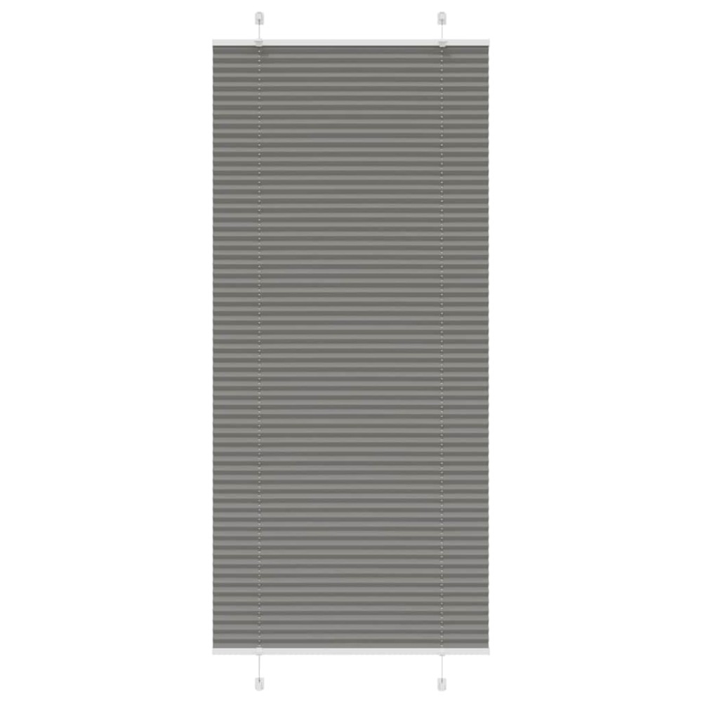 vidaXL Πλισέ περσίδα Ανθρακί 85x200 cm Πλάτος υφάσματος 84,4 cm