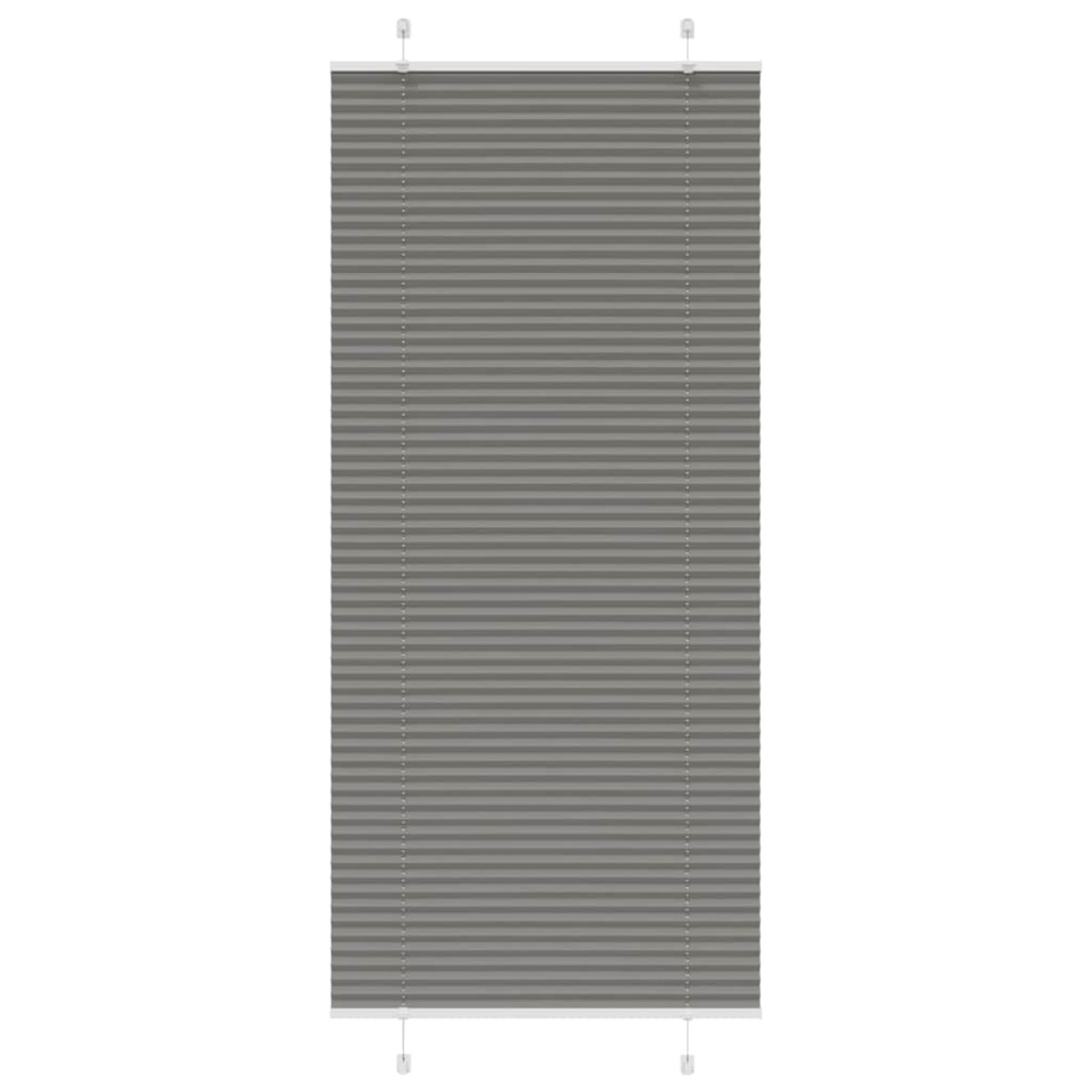 vidaXL Πλισέ περσίδα Ανθρακί 85x200 cm Πλάτος υφάσματος 84,4 cm