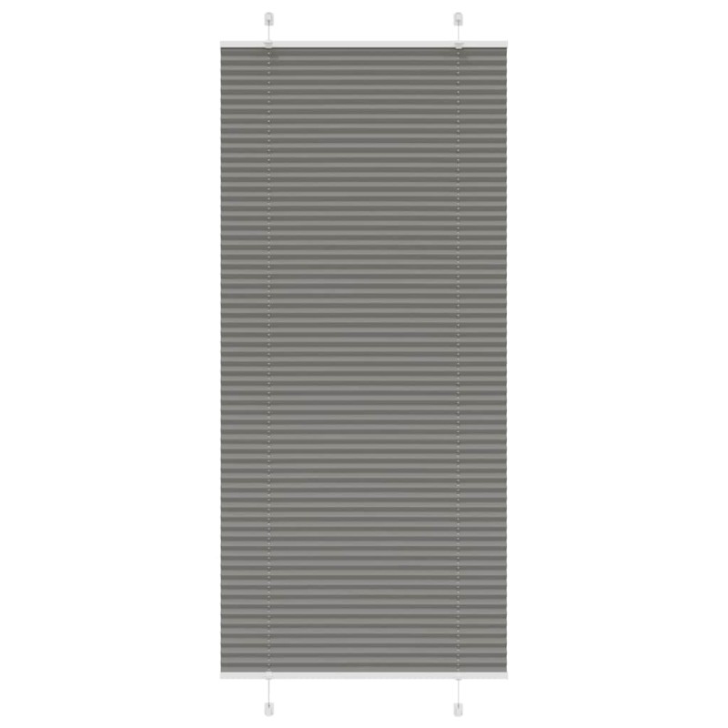 vidaXL Πλισέ περσίδα Ανθρακί 90x200 cm Πλάτος υφάσματος 89,4 cm