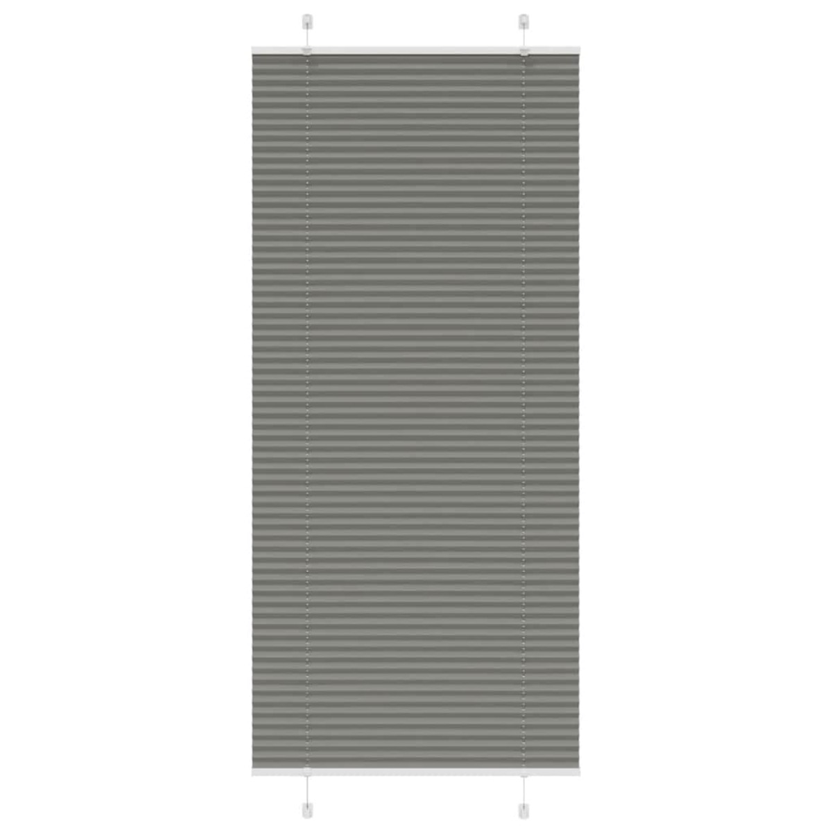 vidaXL Πλισέ περσίδα Ανθρακί 95x200 cm Πλάτος υφάσματος 94,4 cm