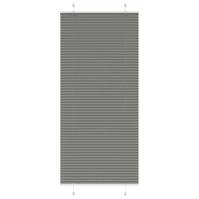 vidaXL Πλισέ περσίδα Ανθρακί 95x200 cm Πλάτος υφάσματος 94,4 cm