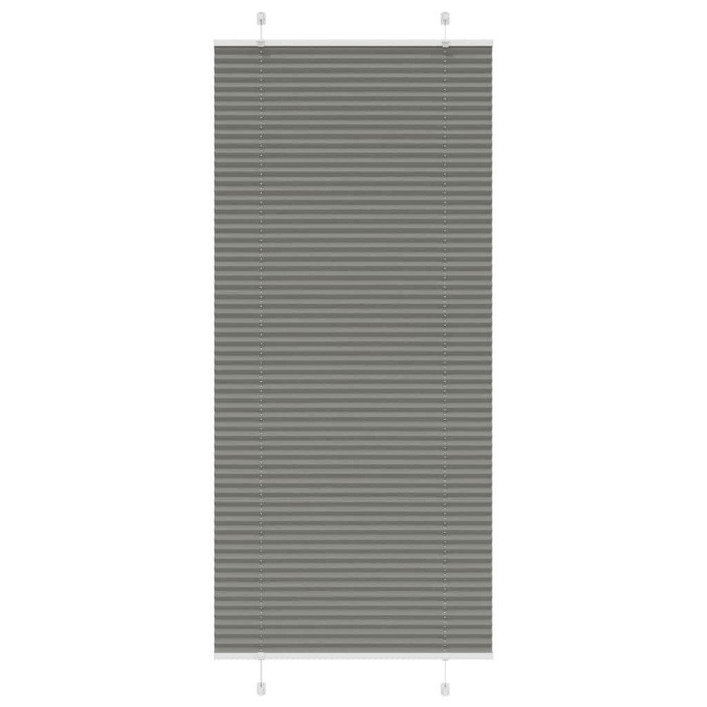vidaXL Πλισέ περσίδα Ανθρακί 100x200 cm Πλάτος υφάσματος 99,4 cm
