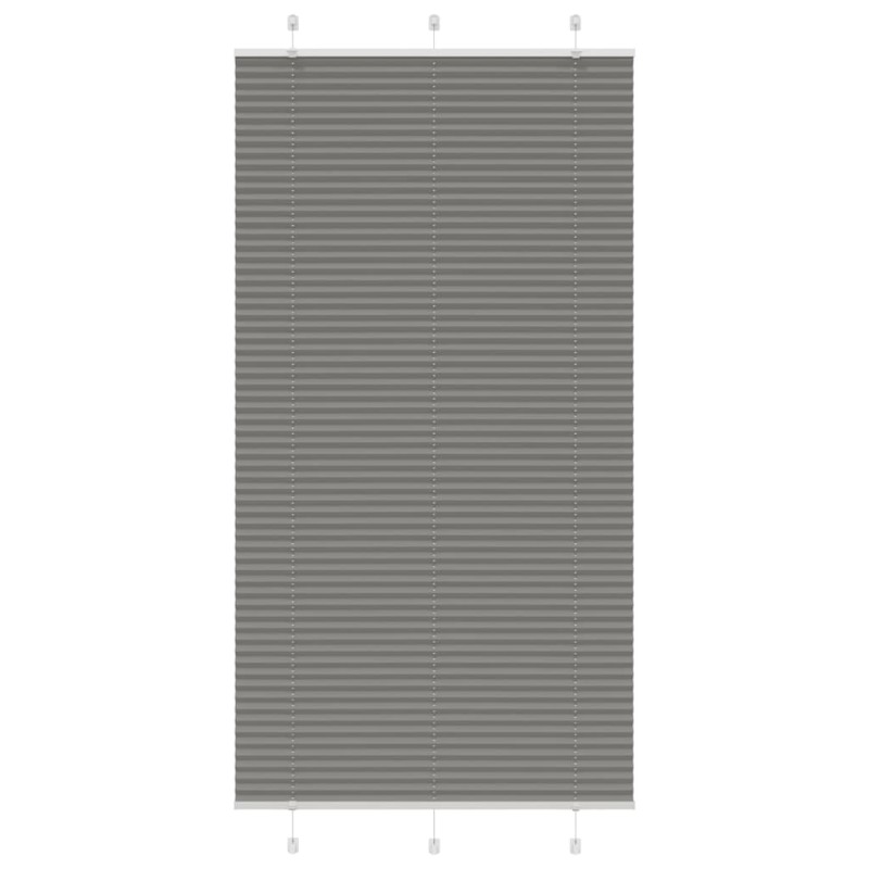 vidaXL Πλισέ περσίδα Ανθρακί 110x200 cm Πλάτος υφάσματος 109,4 cm