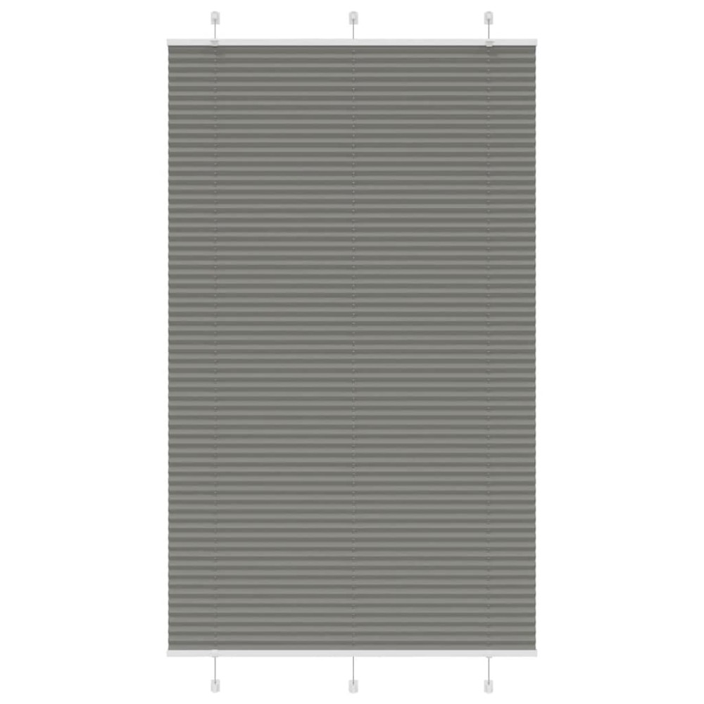 vidaXL Πλισέ περσίδα Ανθρακί 120x200 cm Πλάτος υφάσματος 119,4 cm