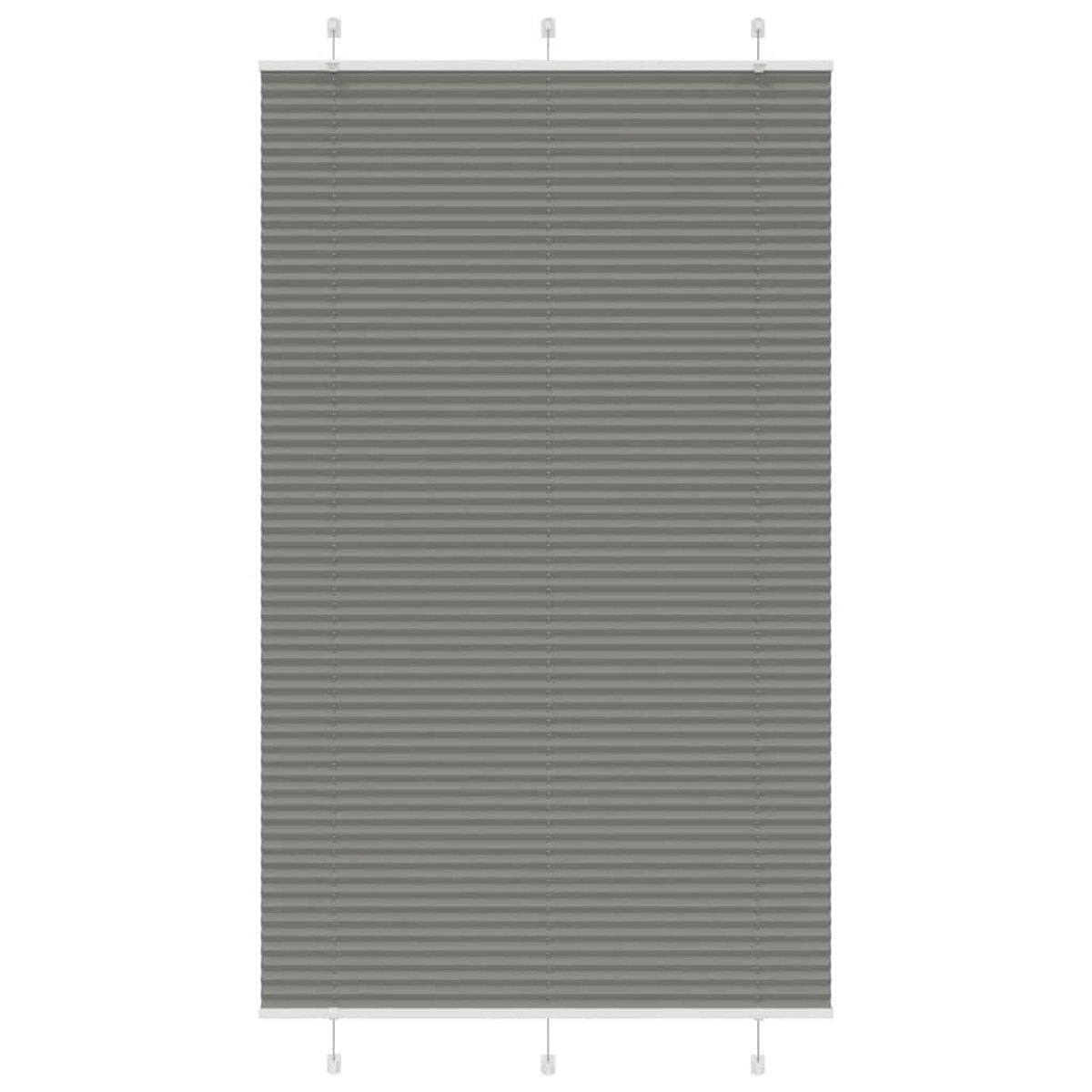 vidaXL Πλισέ περσίδα Ανθρακί 120x200 cm Πλάτος υφάσματος 119,4 cm