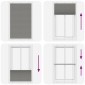 vidaXL Πλισέ περσίδα Ανθρακί 120x200 cm Πλάτος υφάσματος 119,4 cm