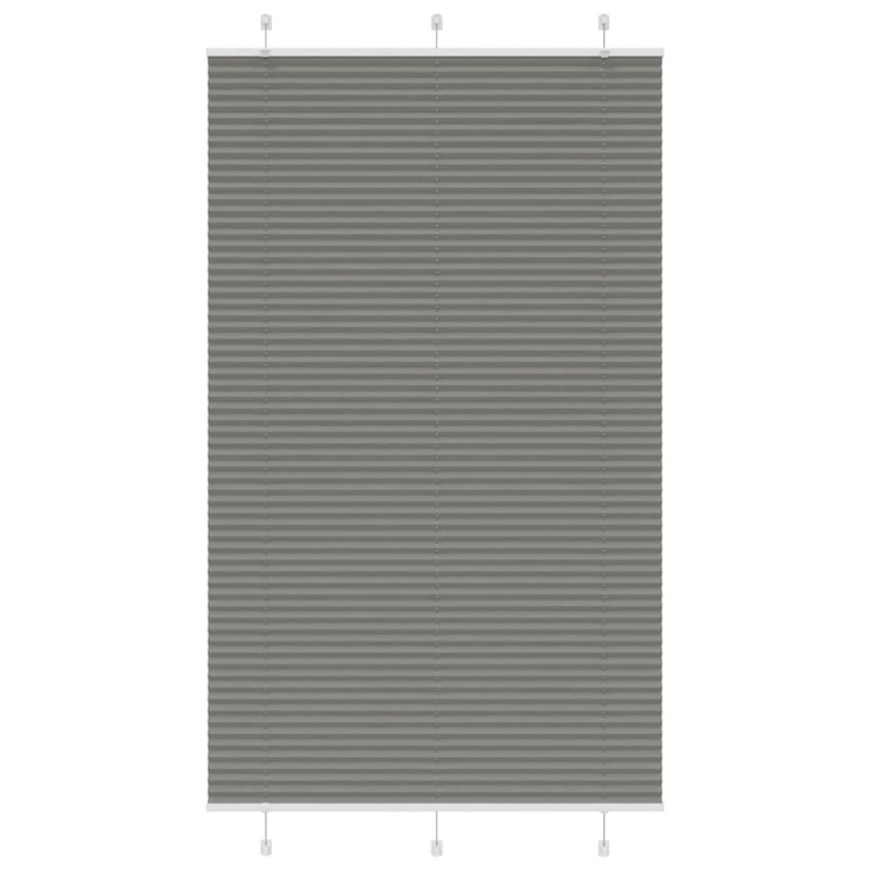 vidaXL Πλισέ περσίδα Ανθρακί 120x200 cm Πλάτος υφάσματος 119,4 cm