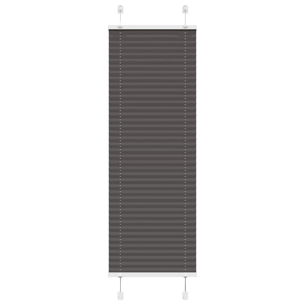 vidaXL Πλισέ περσίδα Μαύρο 40x100 cm Πλάτος υφάσματος 39,4 cm