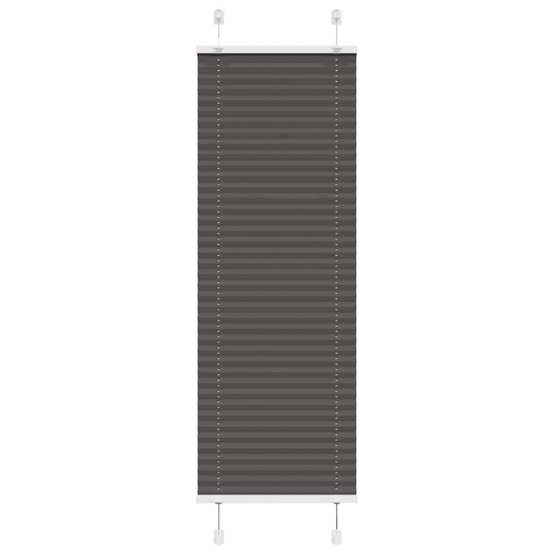 vidaXL Πλισέ περσίδα Μαύρο 40x100 cm Πλάτος υφάσματος 39,4 cm