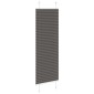 vidaXL Πλισέ περσίδα Μαύρο 45x100 cm Πλάτος υφάσματος 44,4 cm