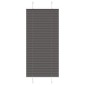 vidaXL Πλισέ περσίδα Μαύρο 55x100 cm Πλάτος υφάσματος 54,4 cm