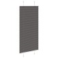 vidaXL Πλισέ περσίδα Μαύρο 60x100 cm Πλάτος υφάσματος 59,4 cm