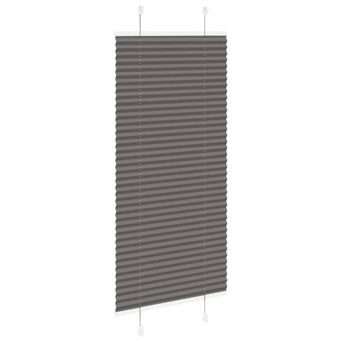vidaXL Πλισέ περσίδα Μαύρο 65x100 cm Πλάτος υφάσματος 64,4 cm