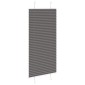 vidaXL Πλισέ περσίδα Μαύρο 65x100 cm Πλάτος υφάσματος 64,4 cm
