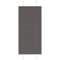 vidaXL Πλισέ περσίδα Μαύρο 65x100 cm Πλάτος υφάσματος 64,4 cm
