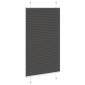 vidaXL Πλισέ περσίδα Μαύρο 75x100 cm Πλάτος υφάσματος 74,4 cm