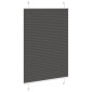 vidaXL Πλισέ περσίδα Μαύρο 95x100 cm Πλάτος υφάσματος 94,4 cm