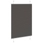 vidaXL Πλισέ περσίδα Μαύρο 95x100 cm Πλάτος υφάσματος 94,4 cm