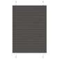 vidaXL Πλισέ περσίδα Μαύρο 95x100 cm Πλάτος υφάσματος 94,4 cm