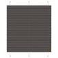 vidaXL Πλισέ περσίδα Μαύρο 115x100 cm Πλάτος υφάσματος 114,4 cm